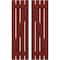 Ekena Millwork Americraft 4-Board (2 Batten) Wood Spaced Board-n-Batten Shutters w/ Z-Bar, ARW102SB415X77MRH, PR ARW102SB415X77MRH - alternate 1